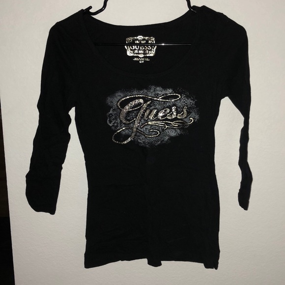 long sleeve guess top